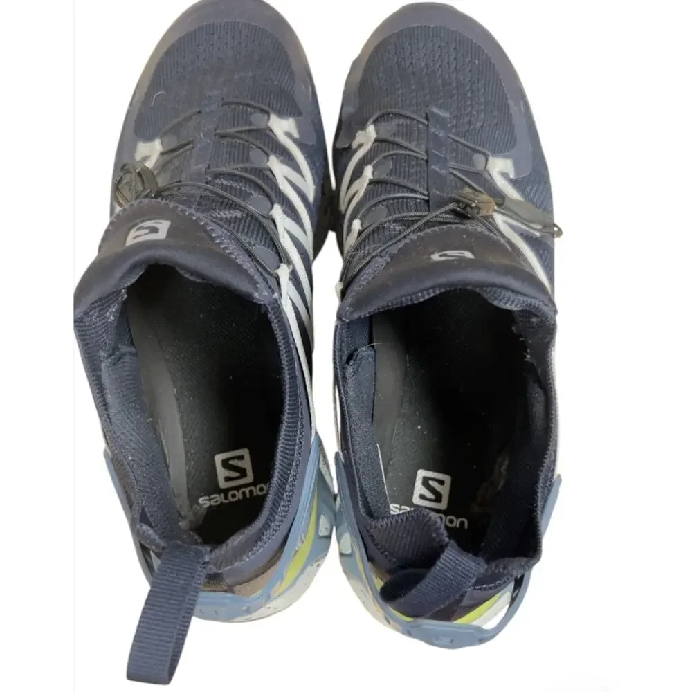 Salomon ACS Trail Running Shoes Men’s 11 Women’s 12 Navy Blue Gorpcore Outdoor